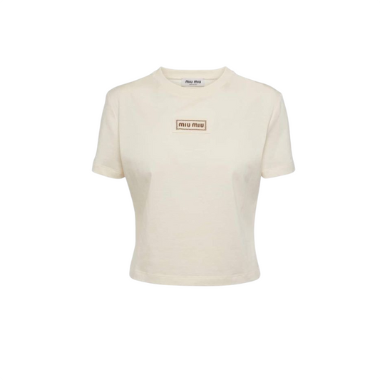 Miu Miu Powder jersey T-shirt