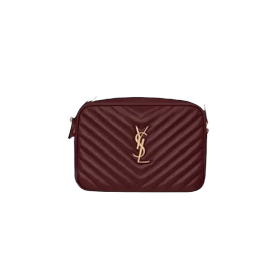 YSL Camera Bag - Pelle Trapuntata Bordeaux