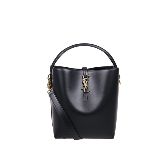 Saint Laurent Le 37 - Borsa a Secchiello in Pelle Nera