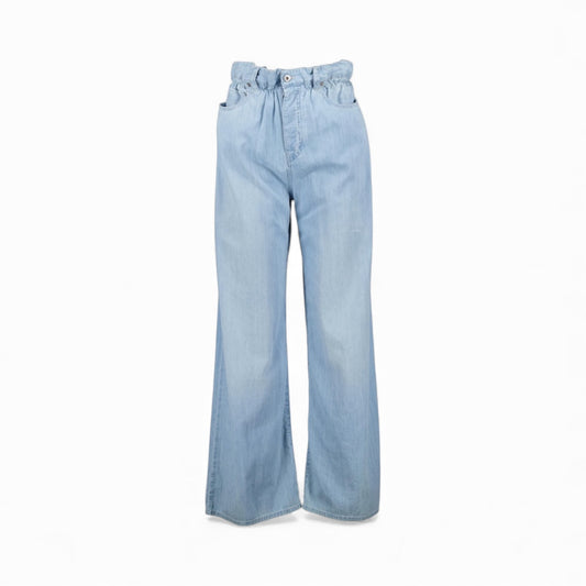 Miu Miu Jeans a gamba larga