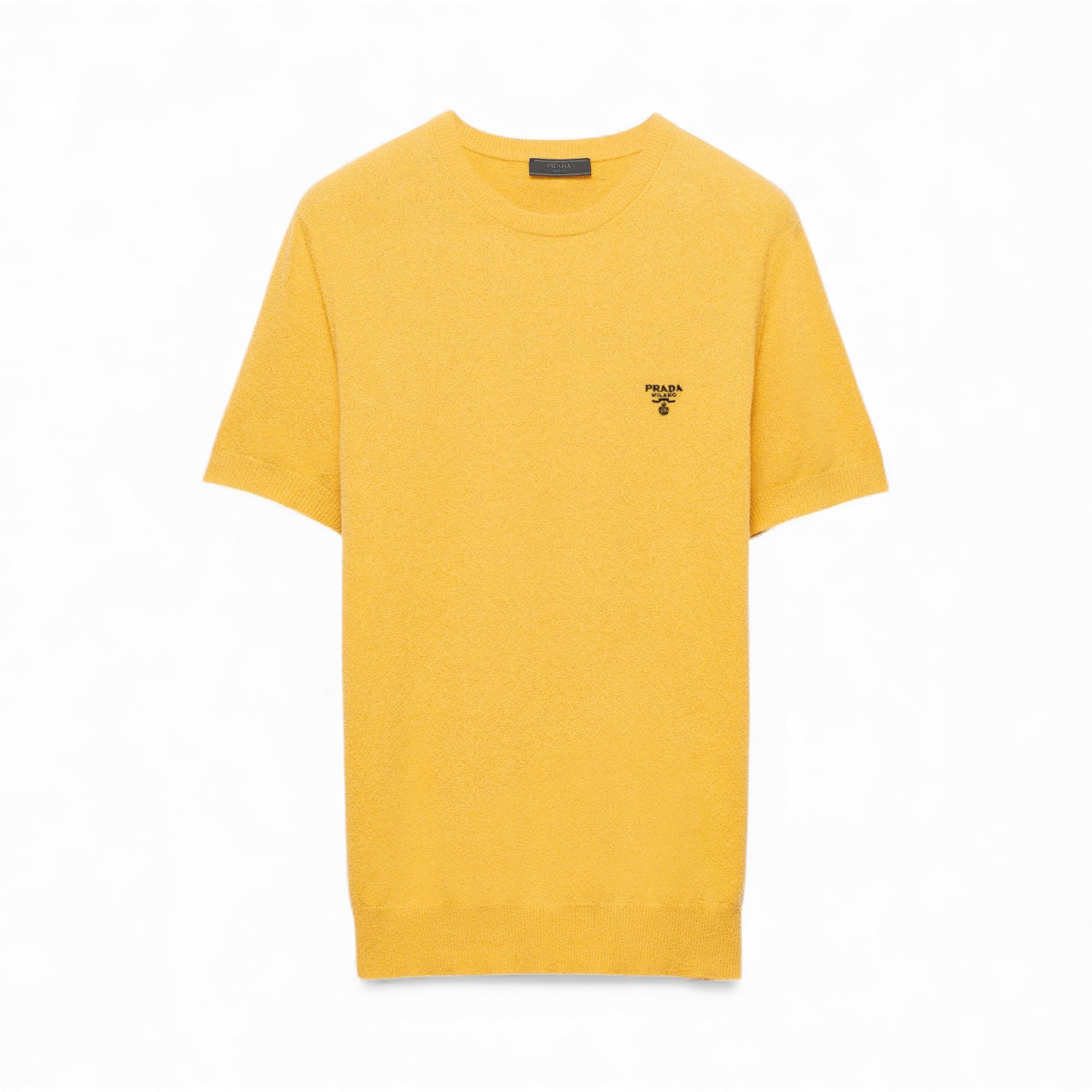 Prada T-shirt in Cotone Color Senape