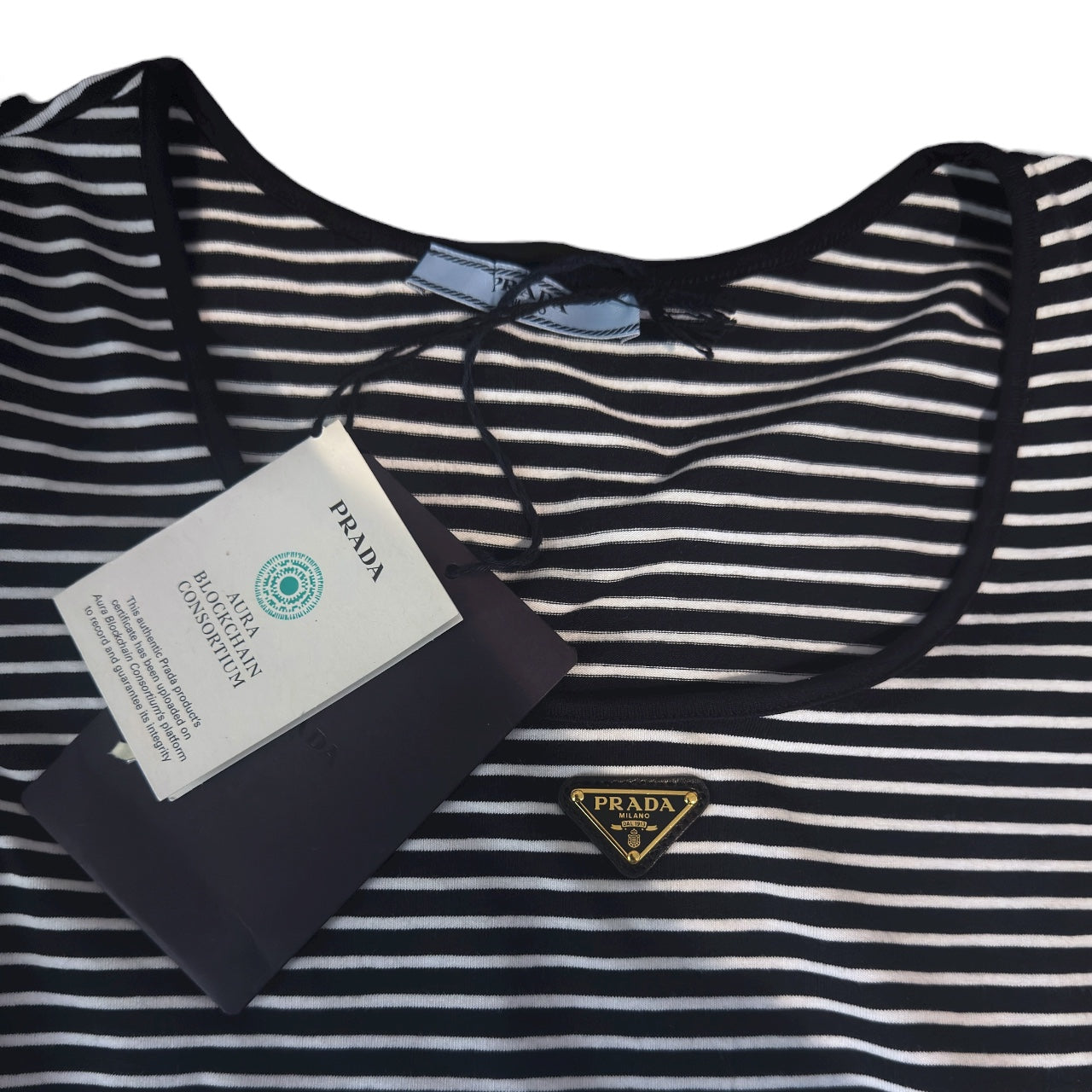 Prada T-shirt in jersey a righe