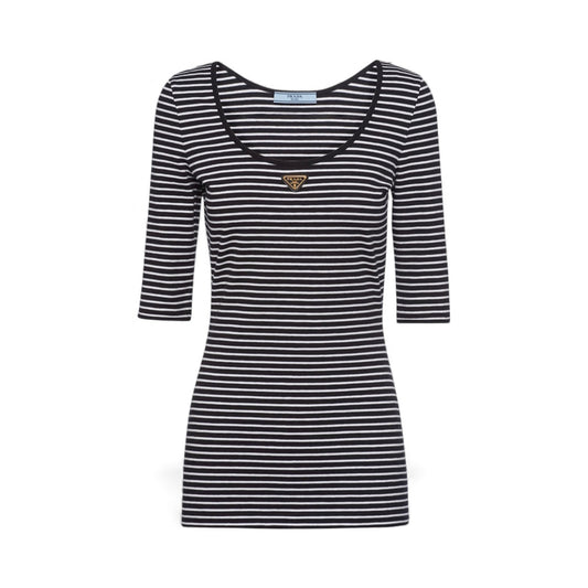 Prada T-shirt in jersey a righe