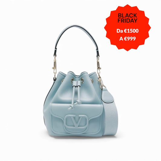 Valentino Light Blue Bucket Bag