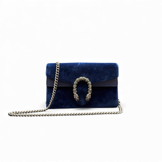Borsa Gucci Dionysus in Velluto Blu
