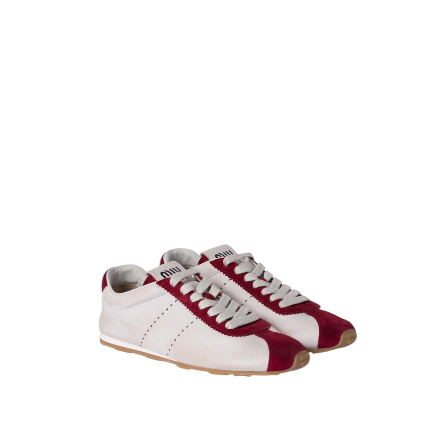 Miu Miu Plume Sneakers – Bianche e Rosse