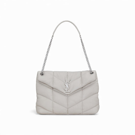 Saint Laurent Puffer Media Grigia