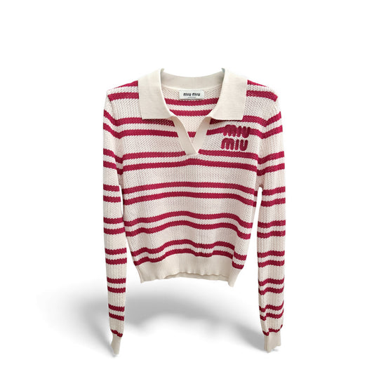 Miu Miu Polo a Maniche Lunghe