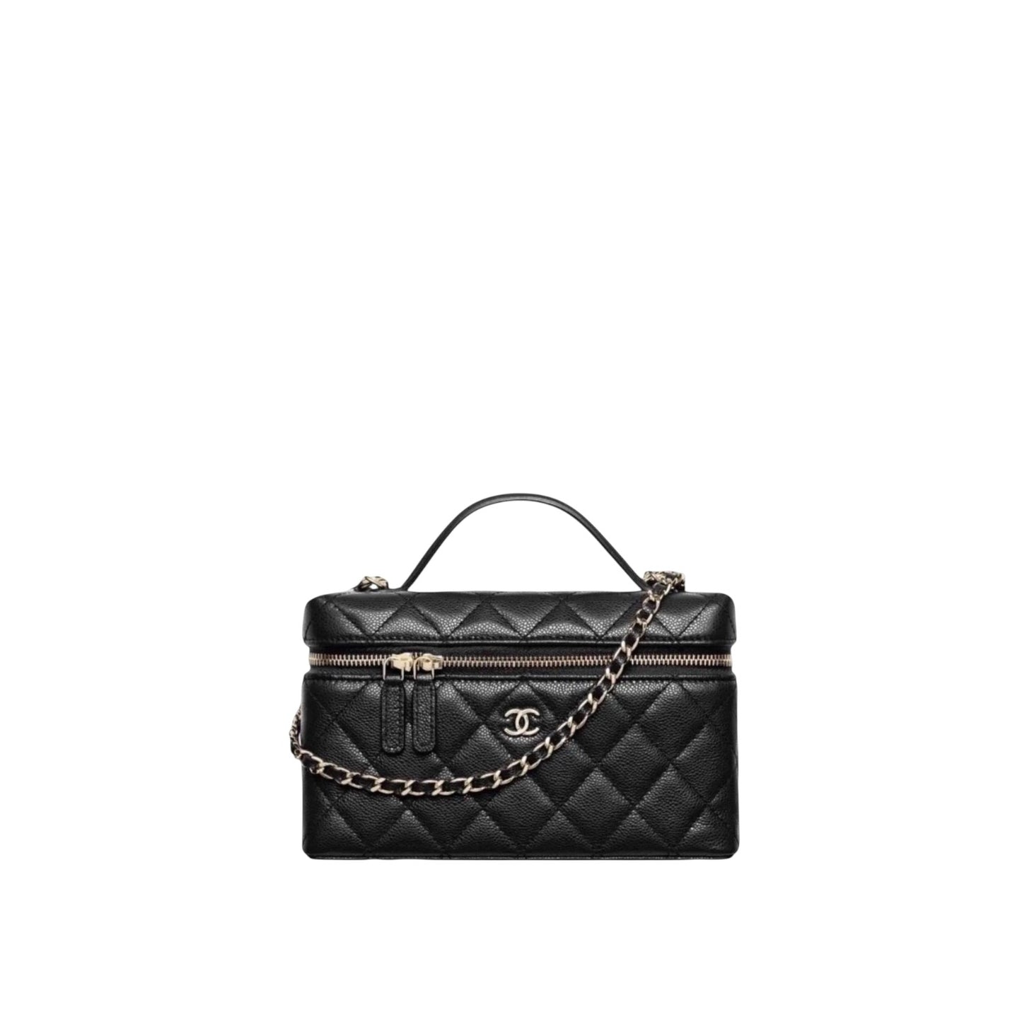 Chanel Vanity Case Black con Catena