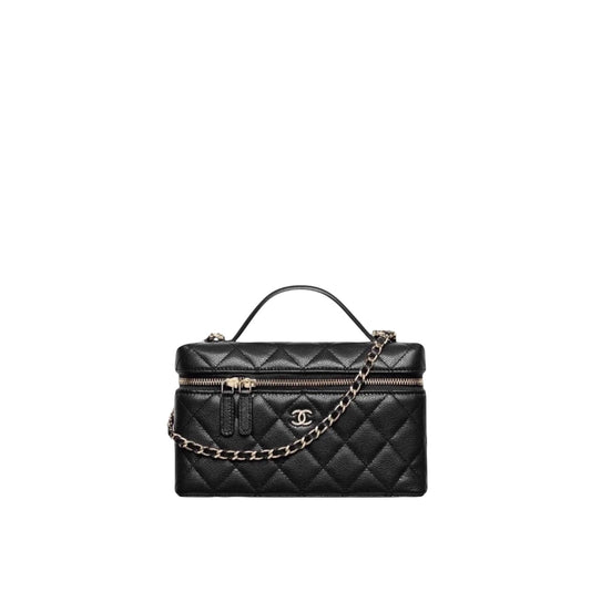 Chanel Vanity Case Black con Catena