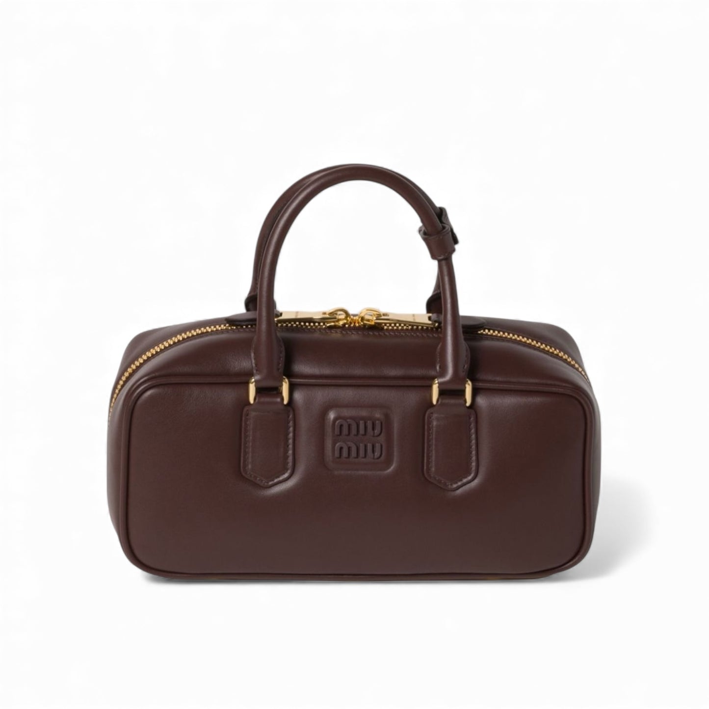 Miu Miu Arcadie Regular Bag in "Talco" Leather