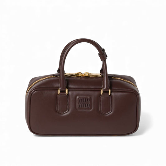 Miu Miu Arcadie Regular Bag in "Talco" Leather