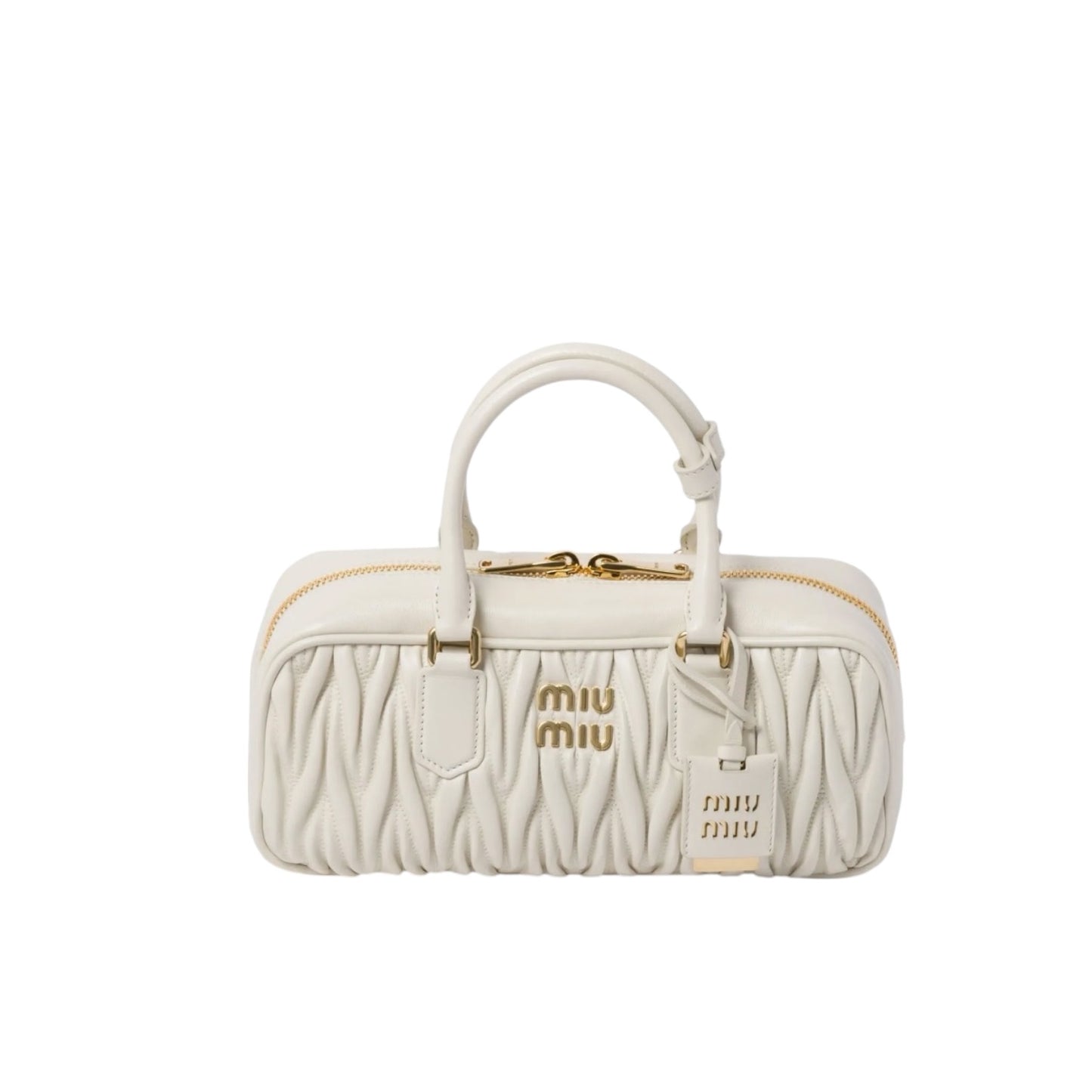 Miu Miu Arcadie in Nappa Matelassé Bianca