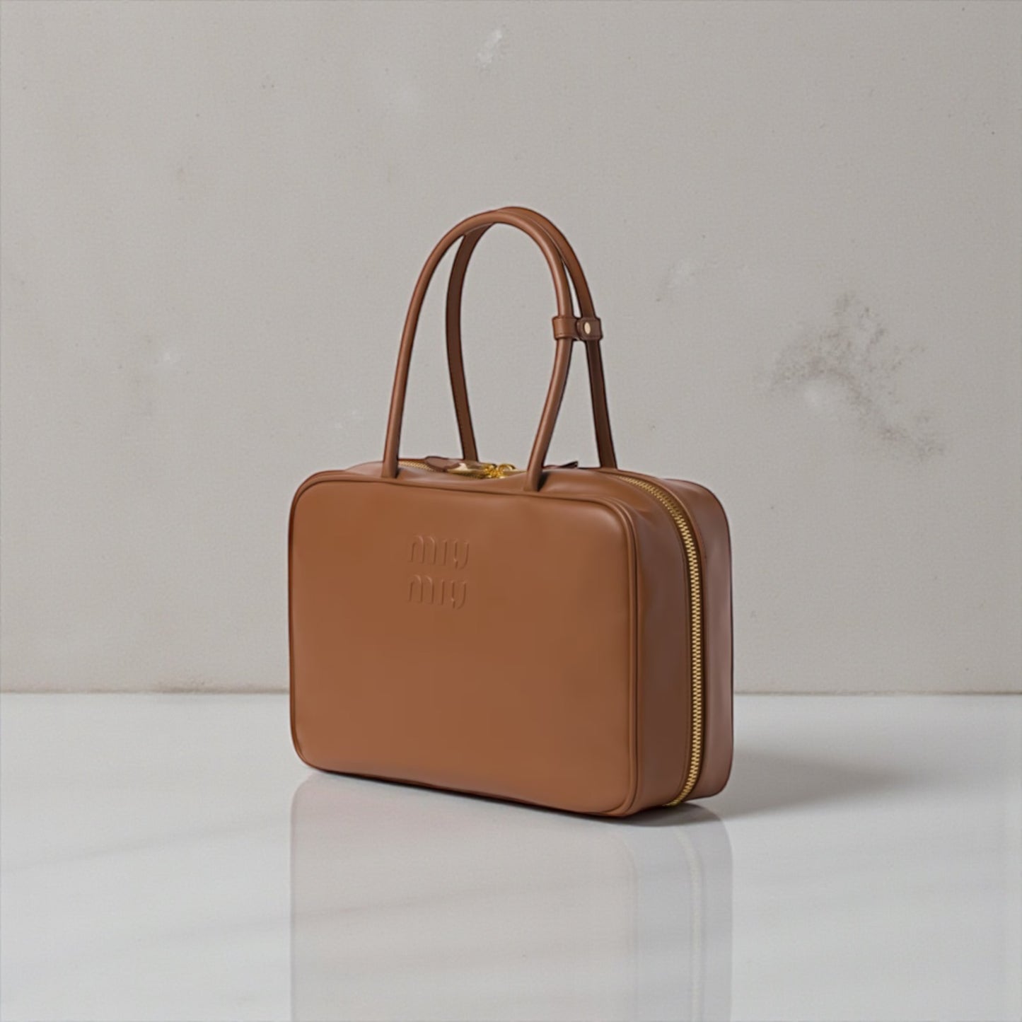 Miu Miu Beau Color Cognac