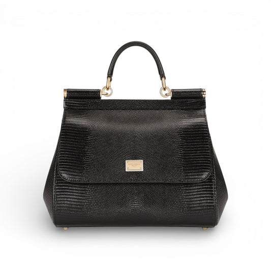 Dolce & Gabbana Borsa Sicily in vernice