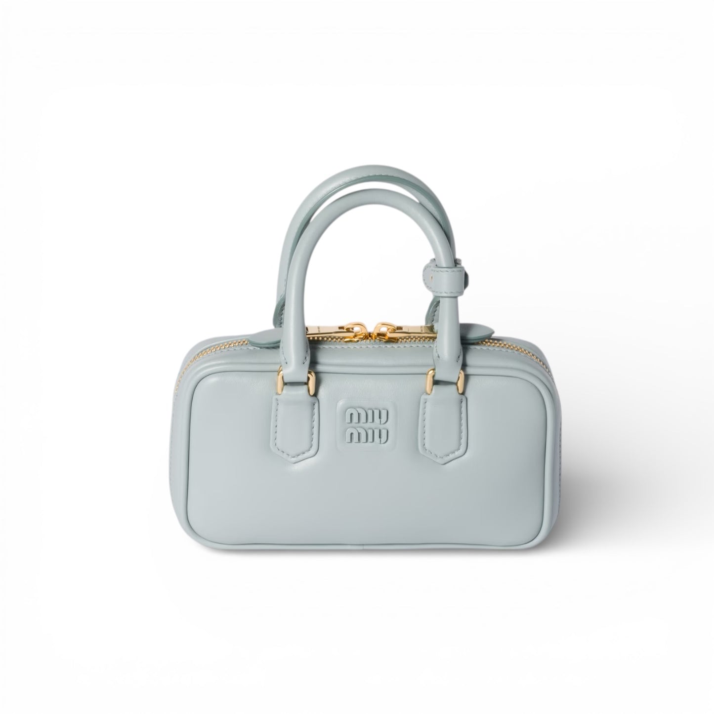 Miu Miu Arcadie Regular Bag in "Talco" Leather