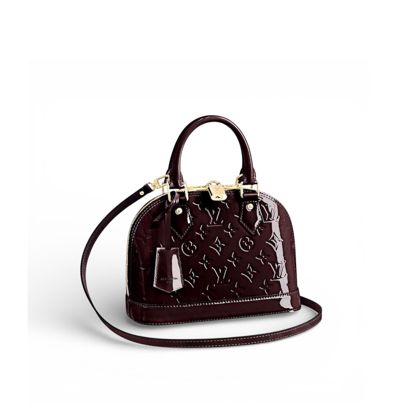 Louis Vuitton Borsa Alma BB in vernice Bordeaux