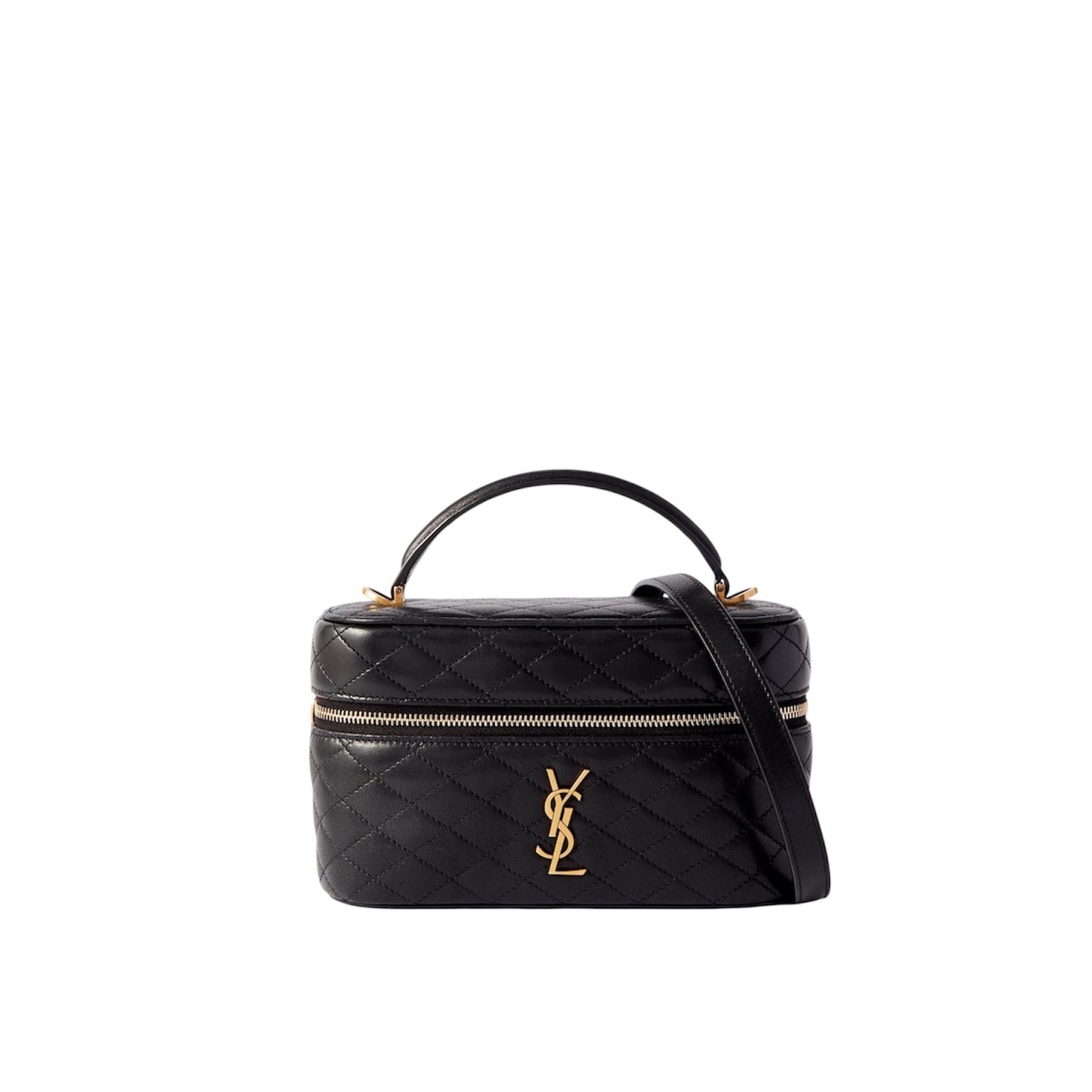 Saint Laurent Vanity in Pelle Nera Medium