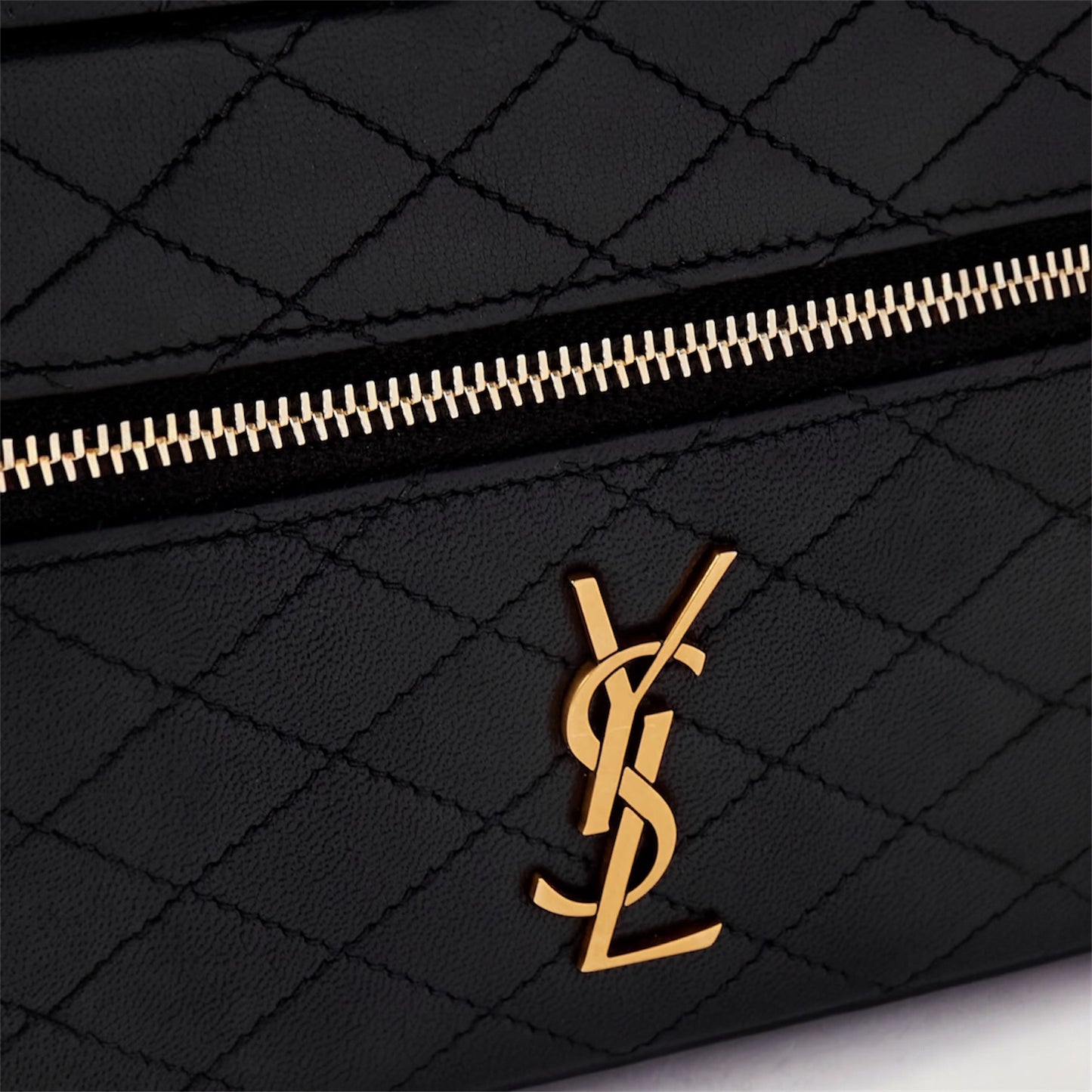 Saint Laurent Vanity in Pelle Nera Medium