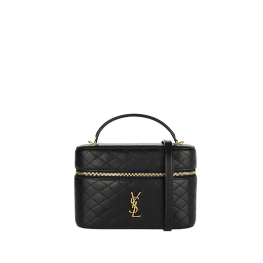 Saint Laurent Vanity in Pelle Nera Large