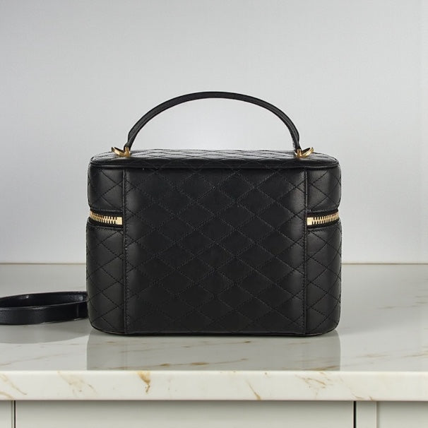 Saint Laurent Vanity in Pelle Nera Large