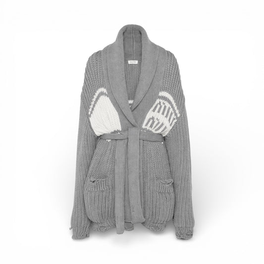 Miu Miu Maglione in Maglia con Cintura