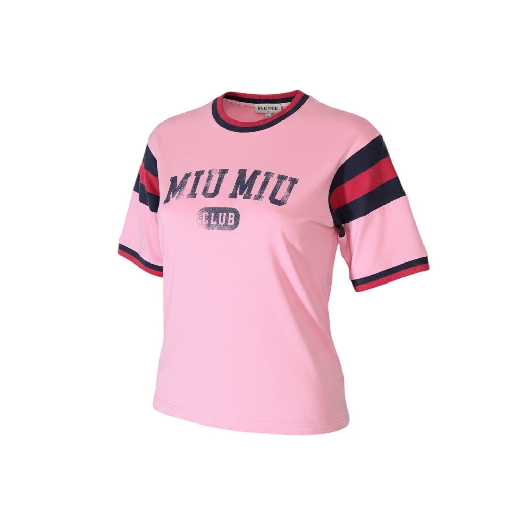 Miu Miu T-shirt Rosa "Miu Miu Club"