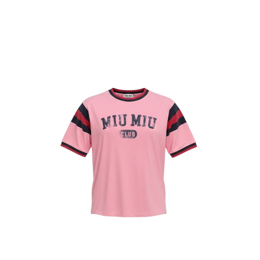 Miu Miu T-shirt Rosa "Miu Miu Club"