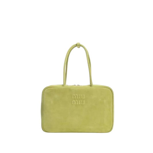 Miu Miu Beau in camoscio - color edera