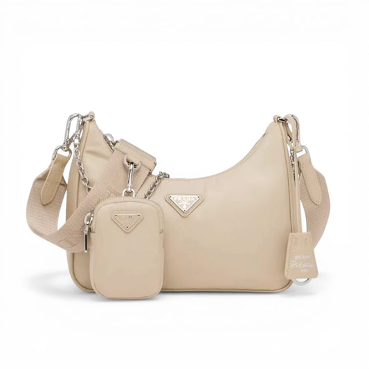 Prada Multipochette Re-Edition 2005 – Saffiano Beige