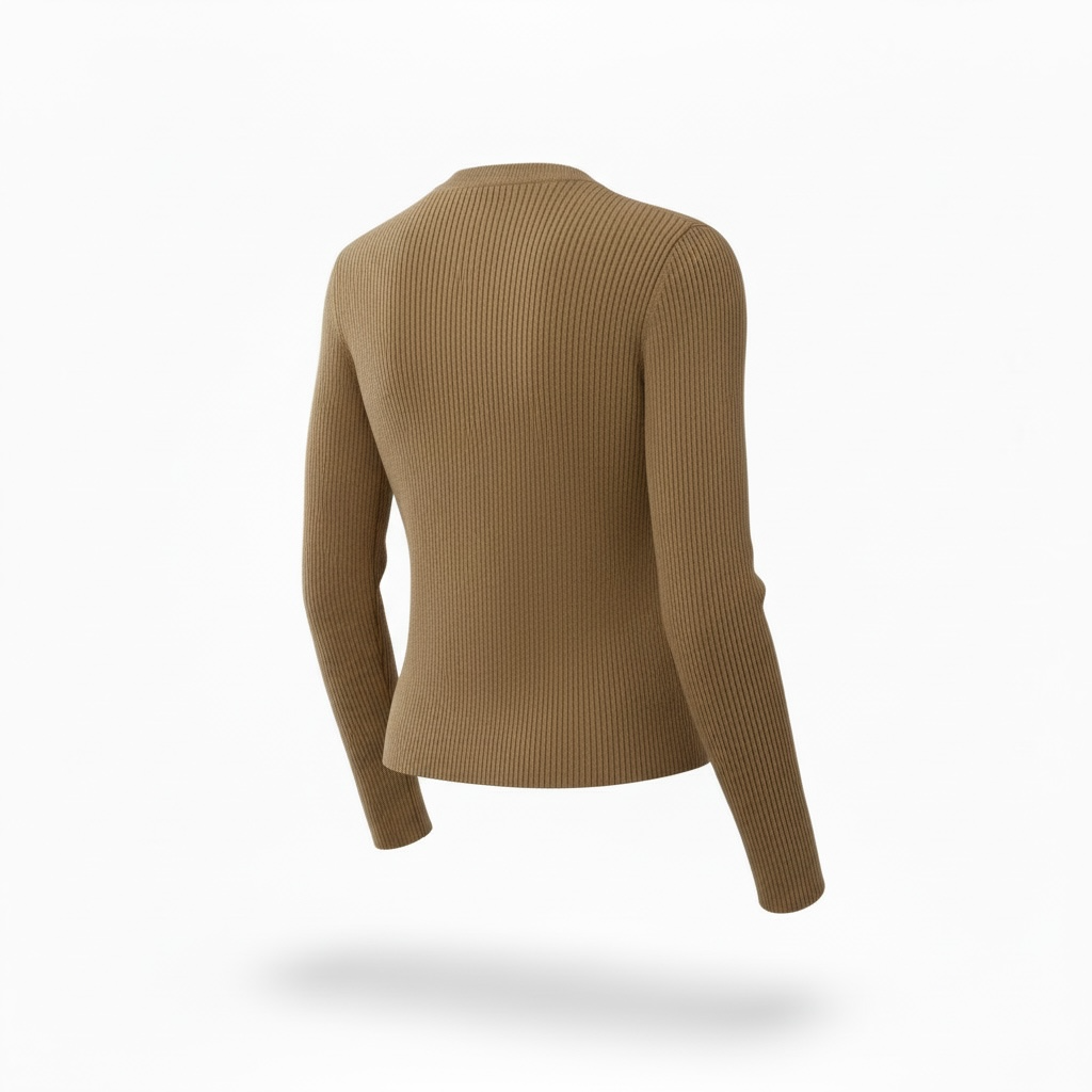 T-shirt girocollo Prada nocciola