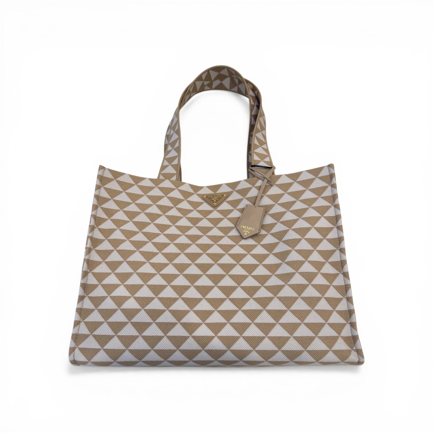 Prada Tote Symbole Large Beige e Bianca