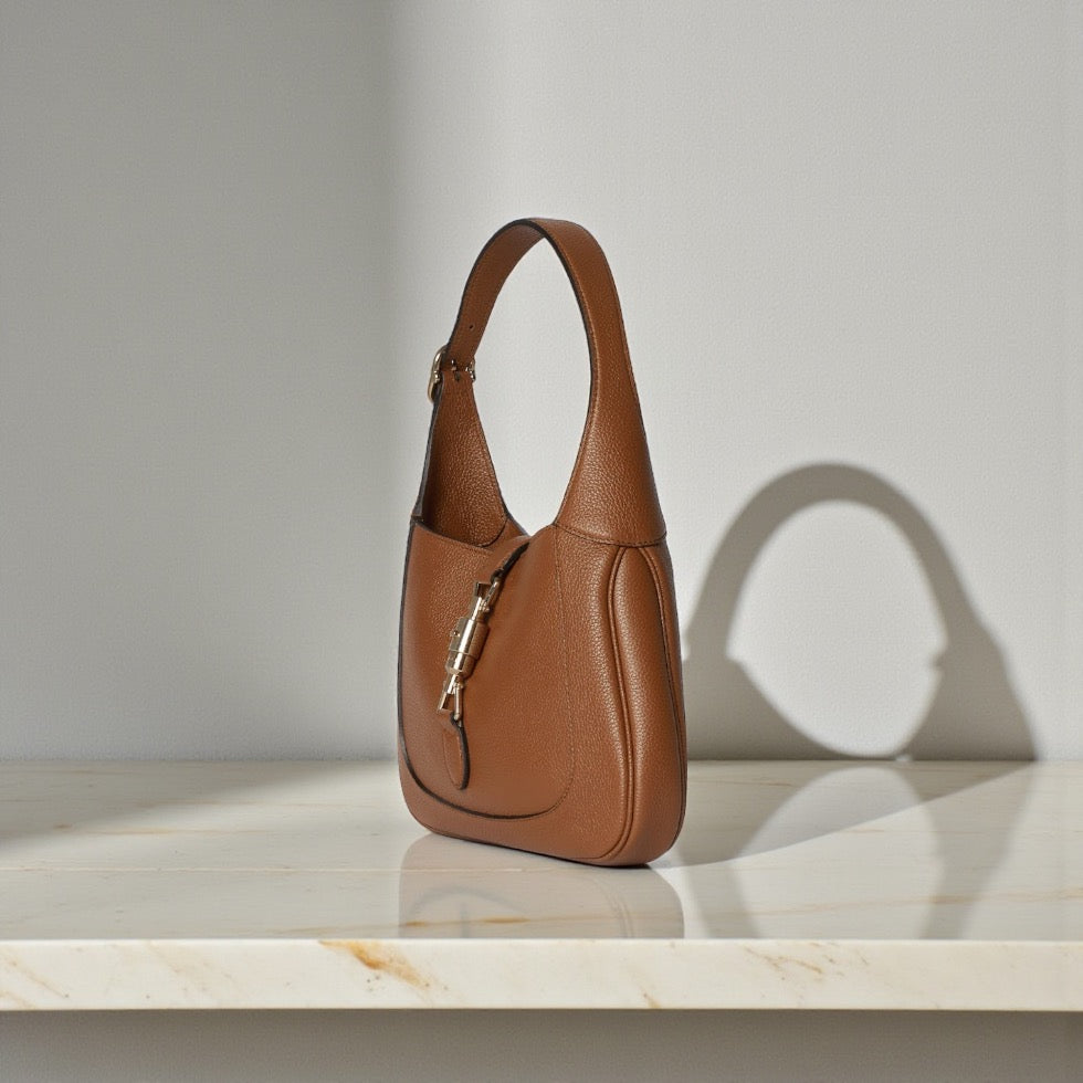 Gucci Jackie 1961 in pelle marrone