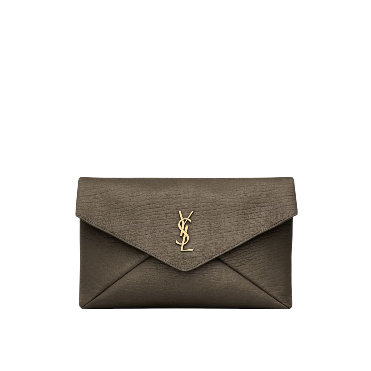 Saint Laurent Envelope Cassandre Pouch color muschio