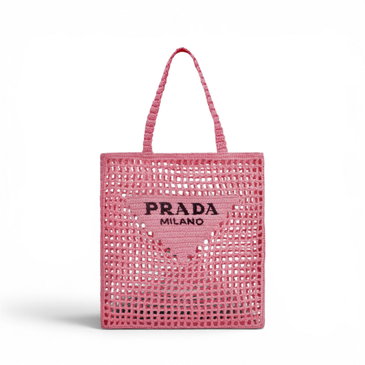Prada, tote bag in rafia