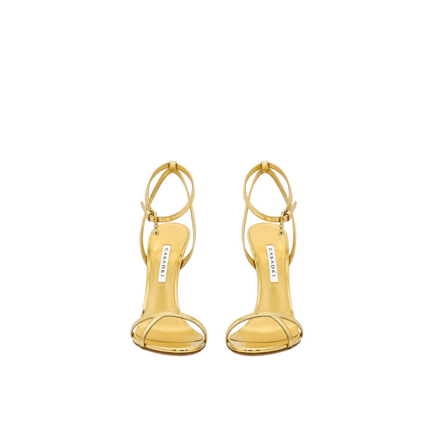 Casadei sandali con tacco color oro