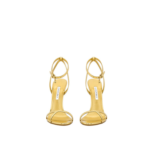 Casadei sandali con tacco color oro