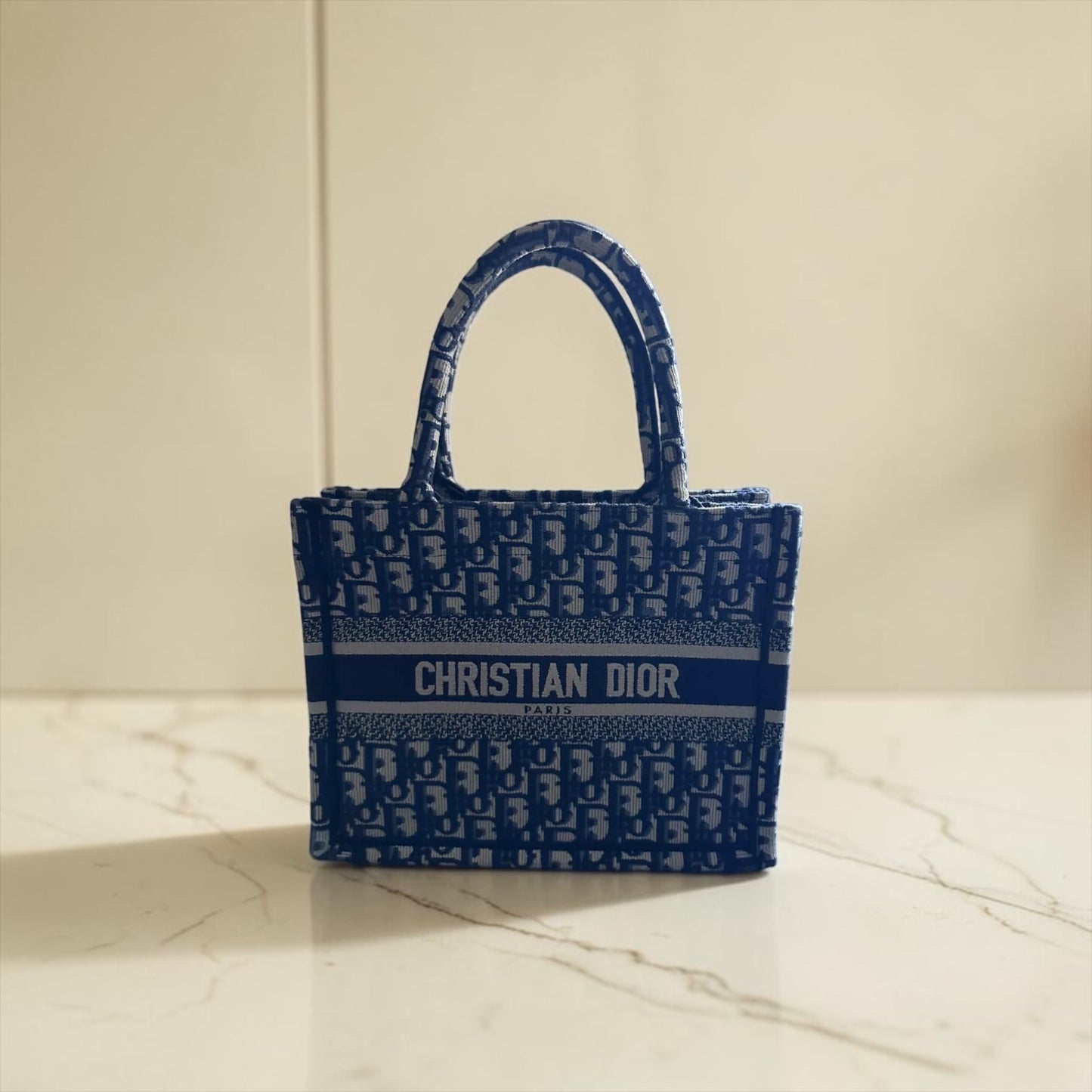 Dior Book Tote Blue Small