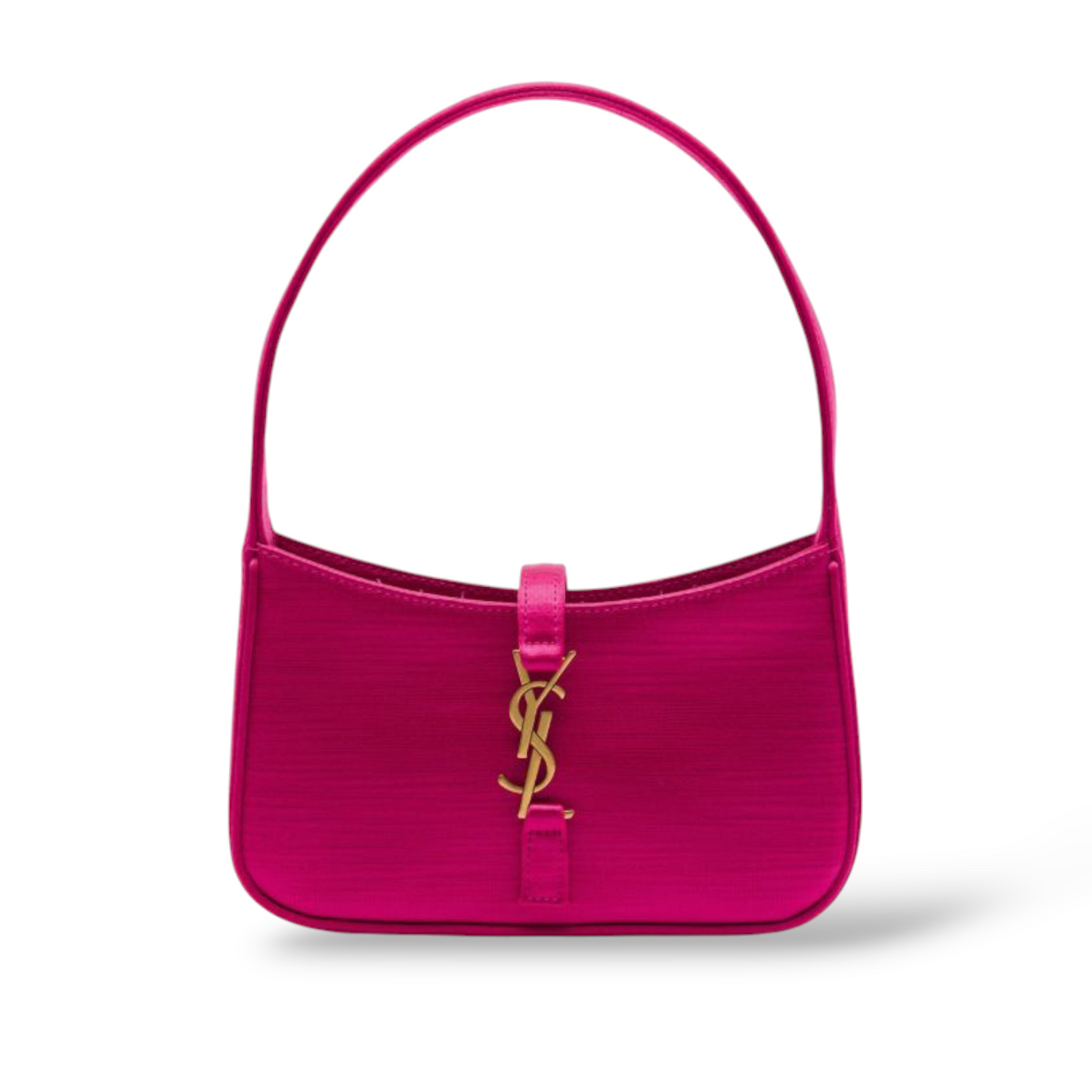Saint Laurent Borsa Le 5 à 7 in Raso di seta rosa