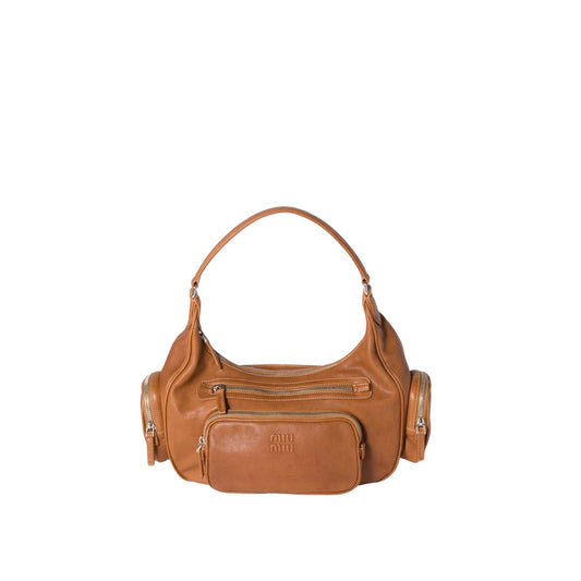 Miu Miu Cargo Bag in nappa - Caramel