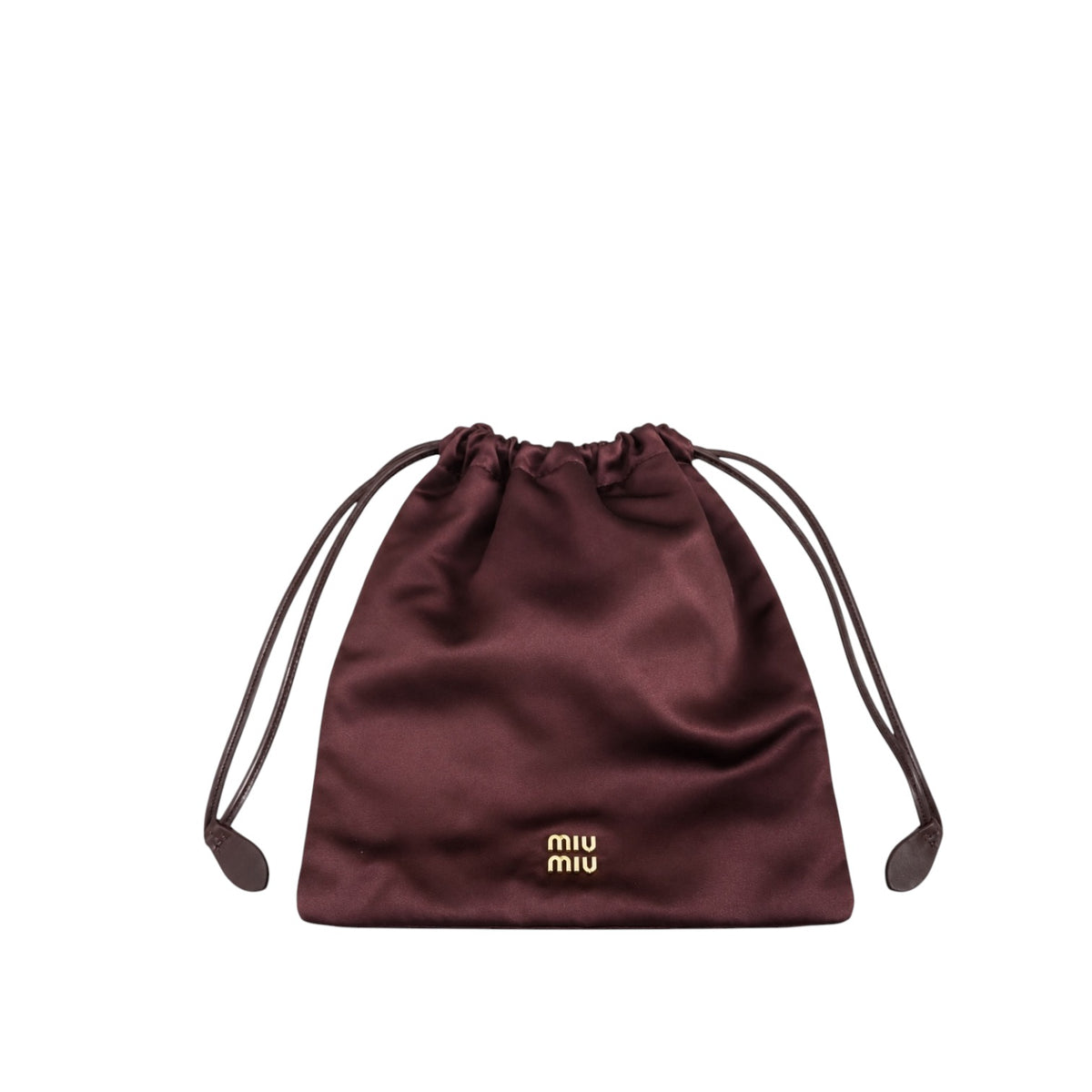 Miu Miu Pochette bordeaux in tessuto