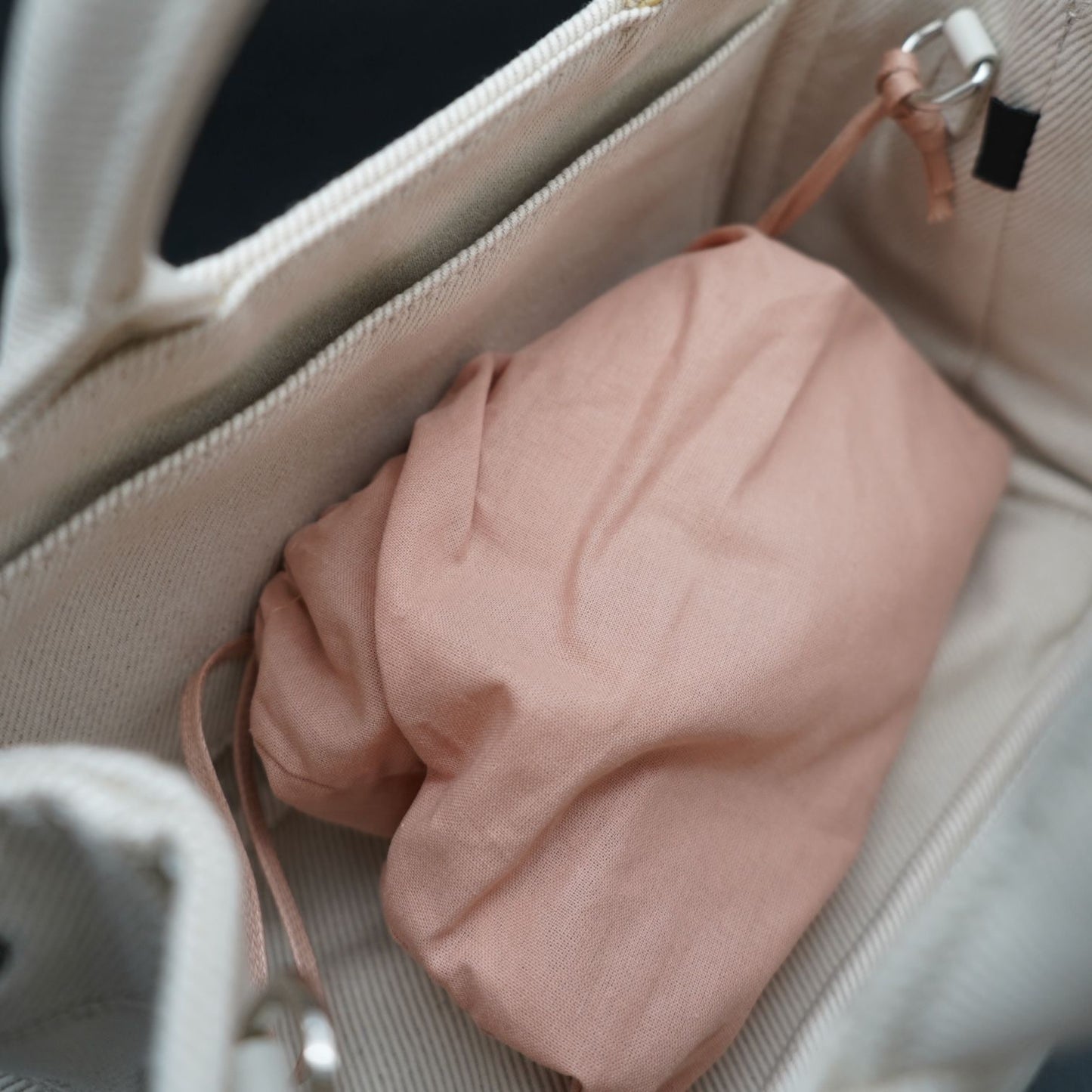 Miu Miu Light Beige Canvas Bag 