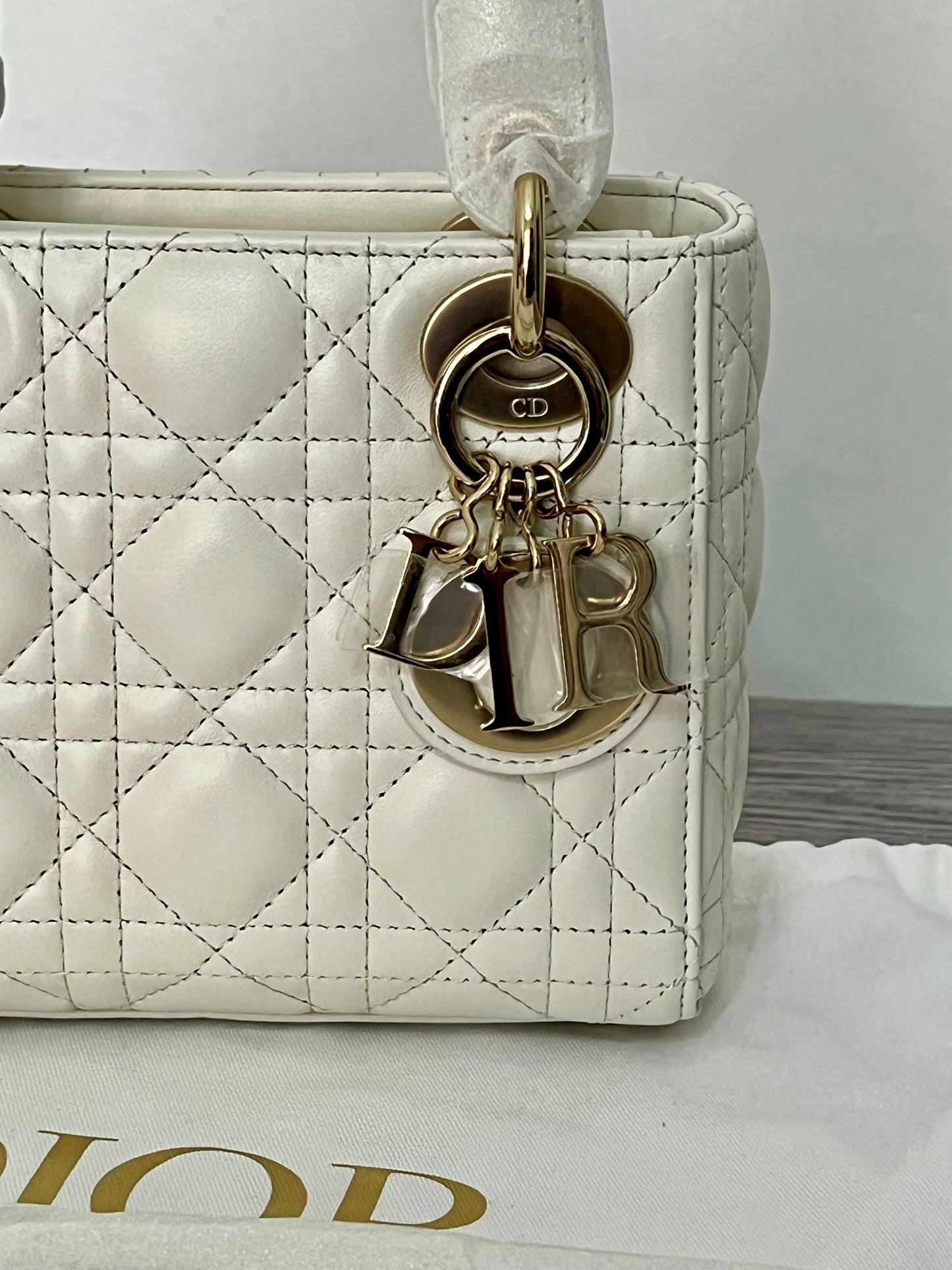 Dior Borsa Mini Lady Dior Bianca
