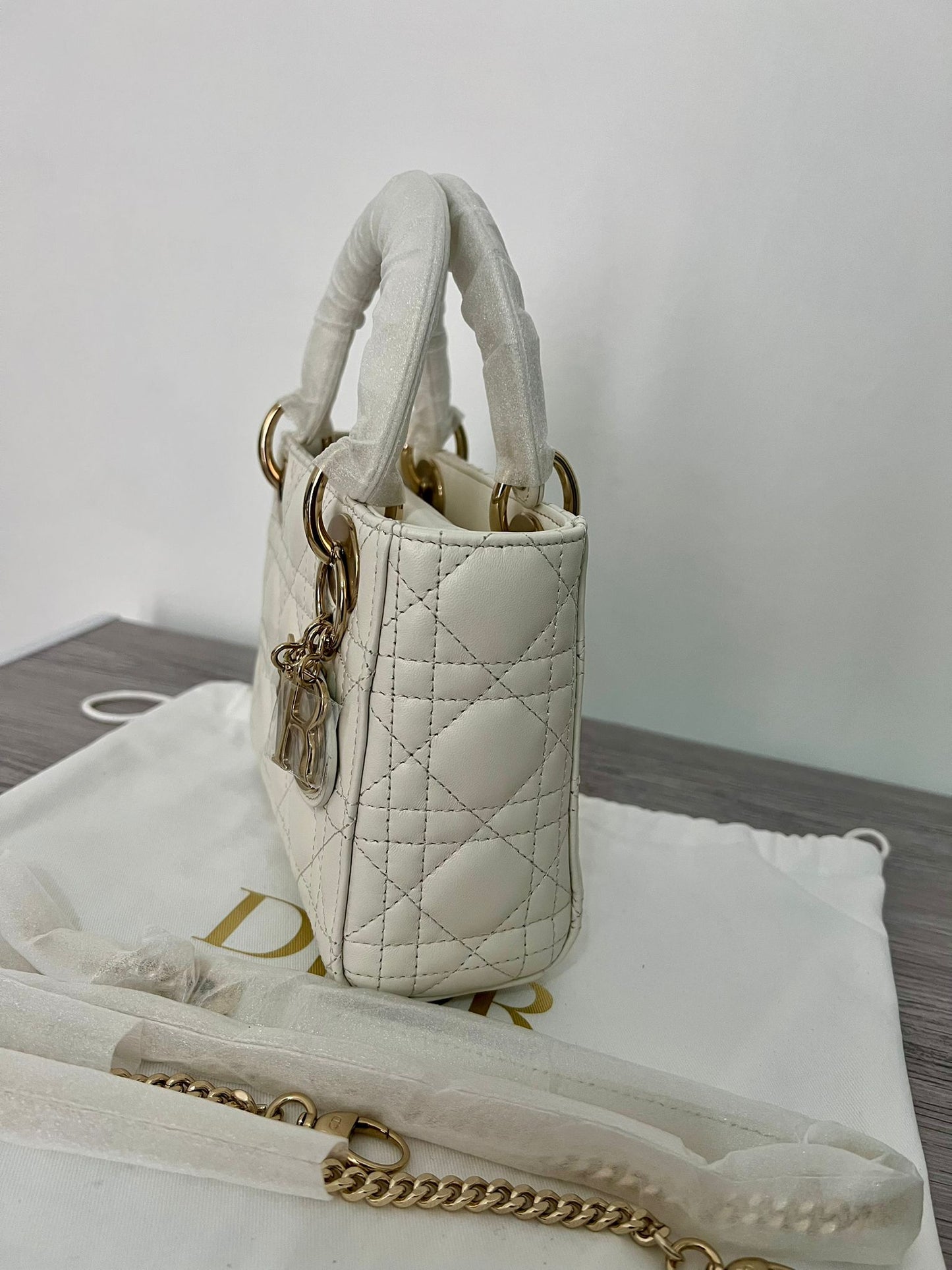 Dior Borsa Mini Lady Dior Bianca