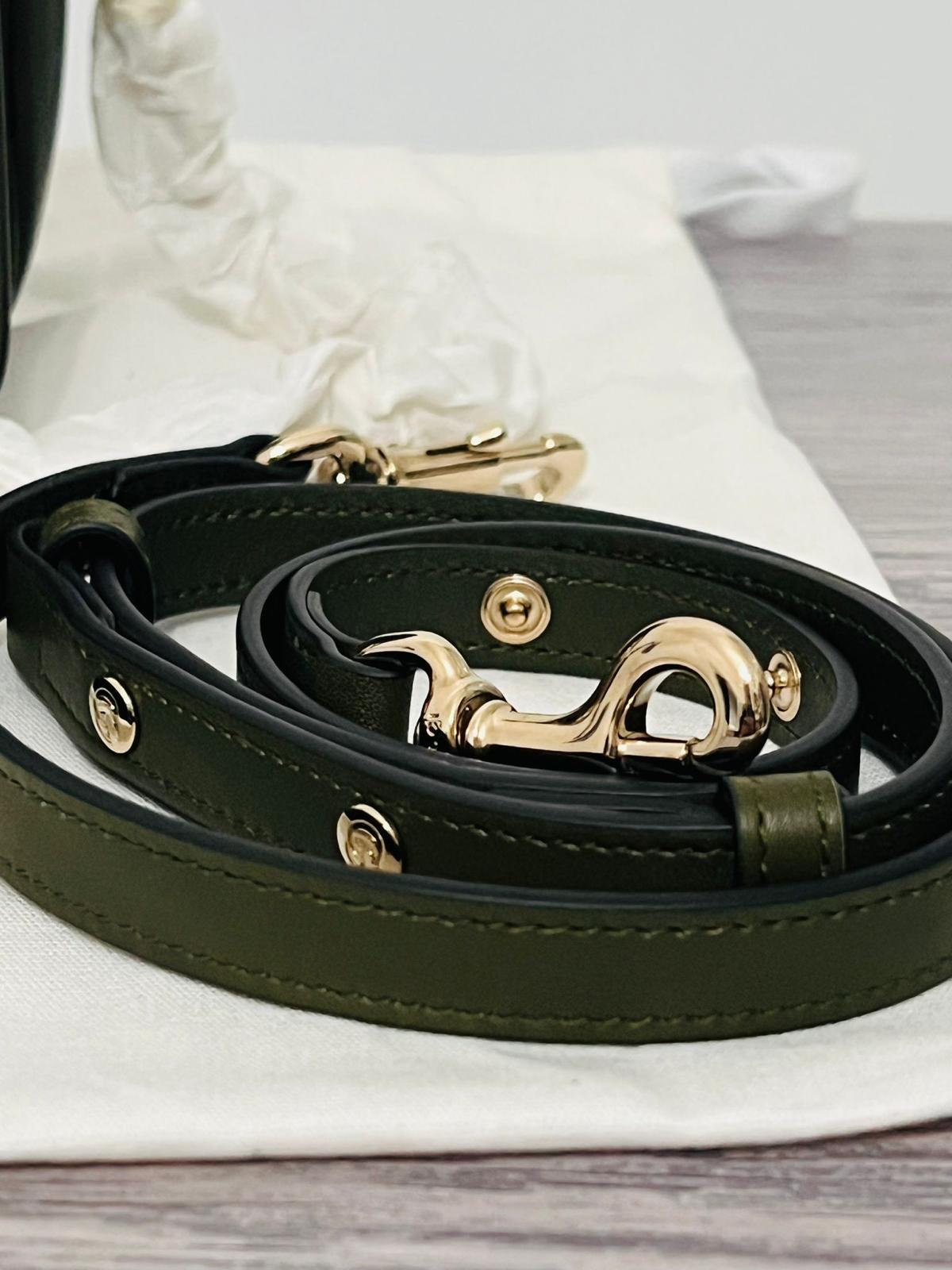 Gucci Marmont Go Small in suede GG kaki