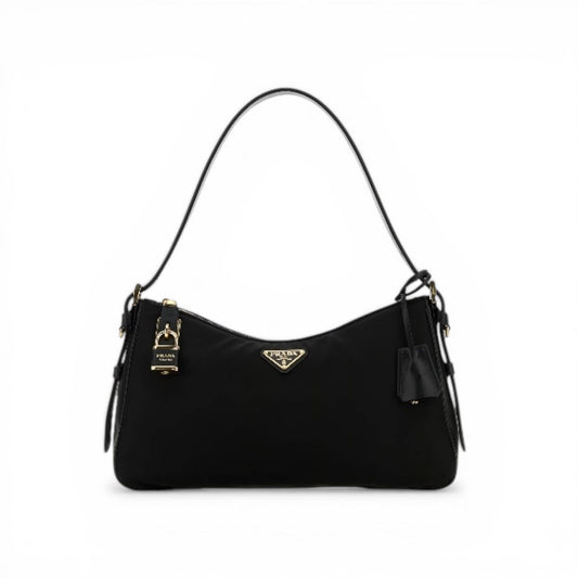 Prada Borsa a Spalla Aimeè Grande in Nylon Nero