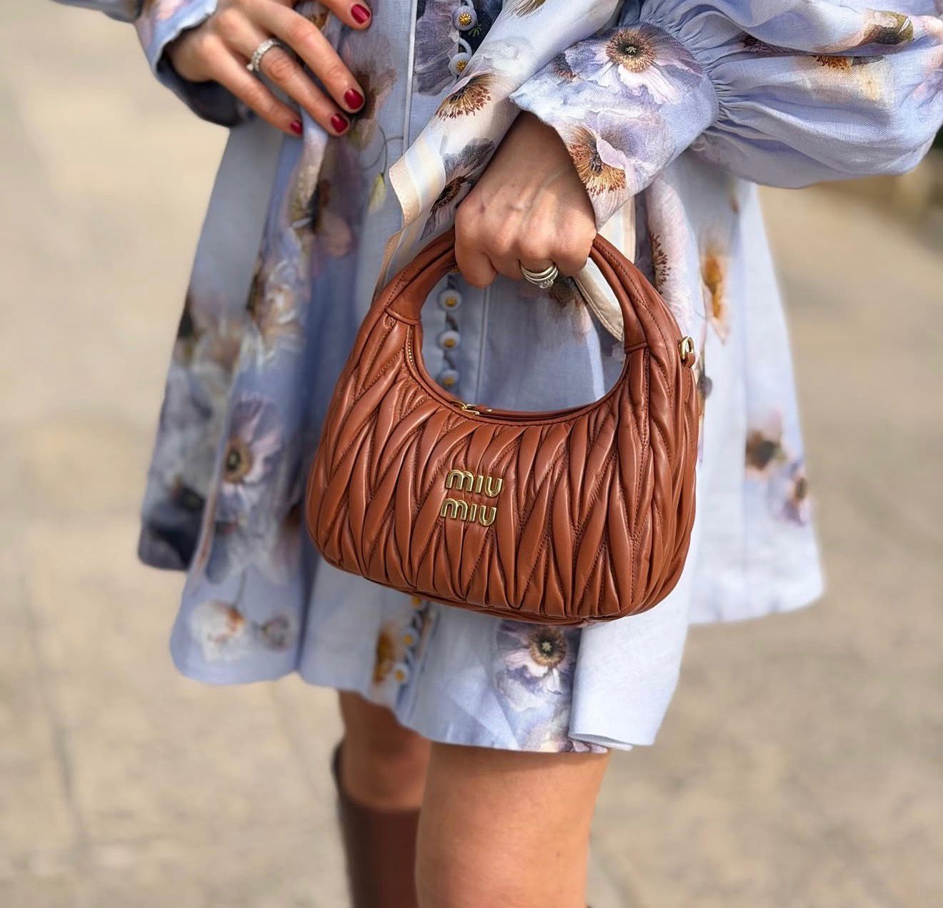 Miu Miu Borsa Wander Cognac