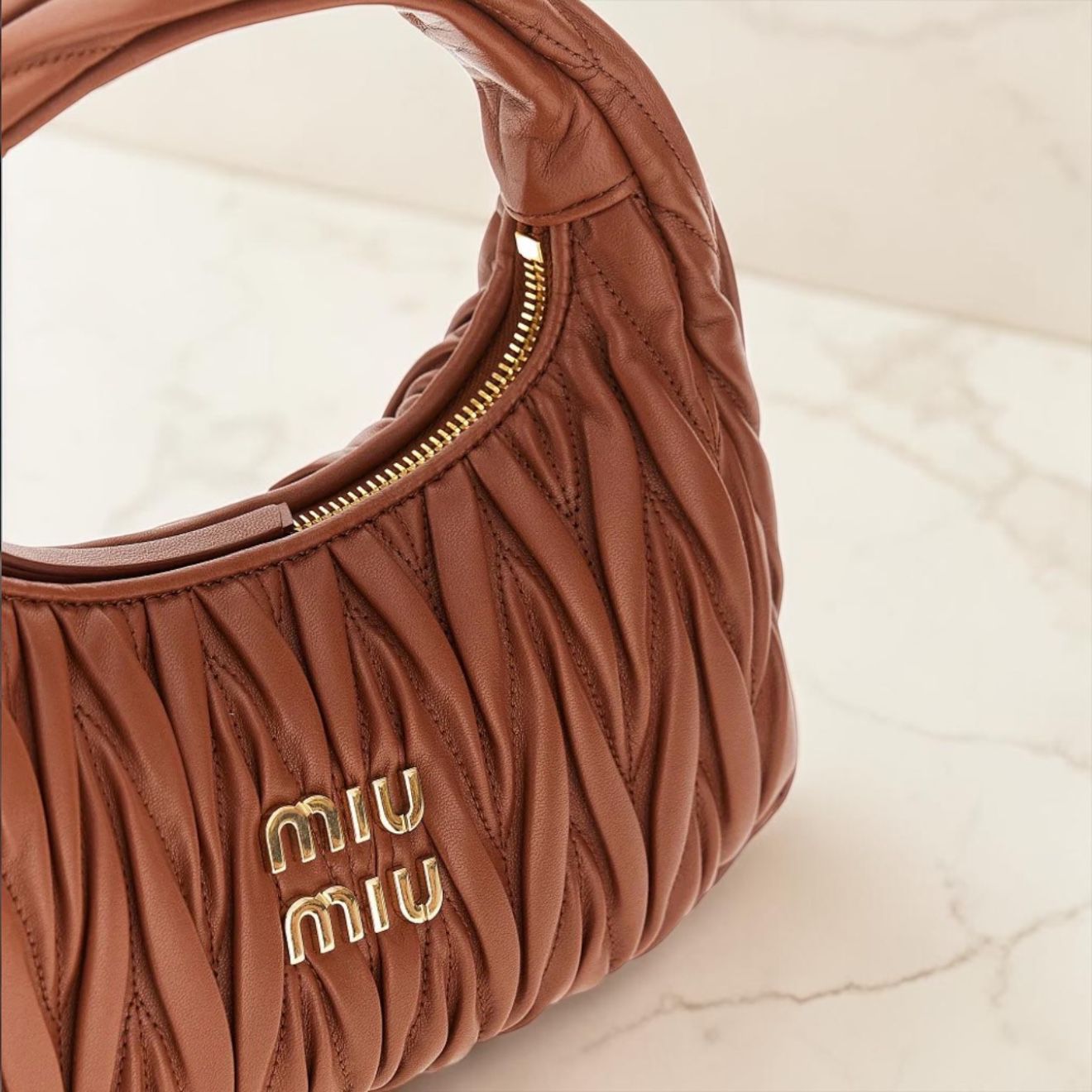 Miu Miu Borsa Wander Cognac