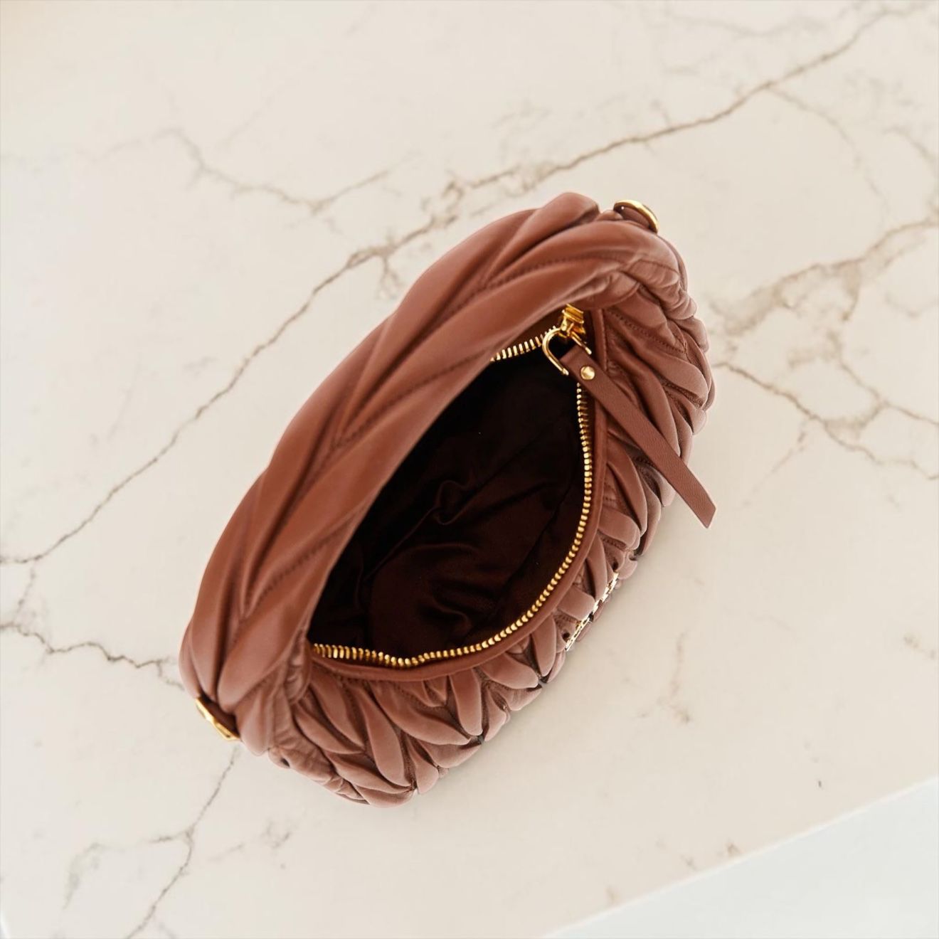 Miu Miu Borsa Wander Cognac