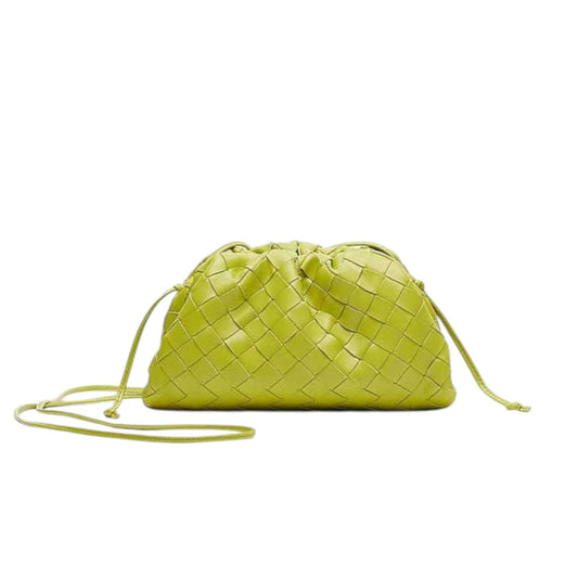 Bottega Veneta Mini Pouch Intrecciata lime